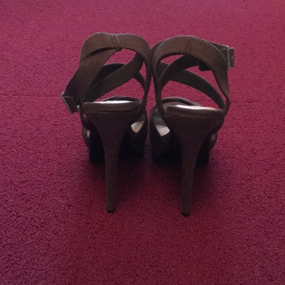 Brand new, Never worn gray heels - Picture 3 of 3